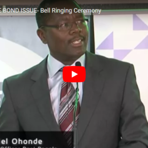 REAL  PEOPLE KSHS 1.63 BILLION BOND STARTS TRADING ON THE NAIROBI SECURITIES EXCHANGE