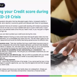 Protecting your Credit Score during the COVID-19 crisis